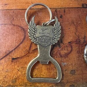 Harley-Davidson Miller High Life Bottle Opener Key Chain